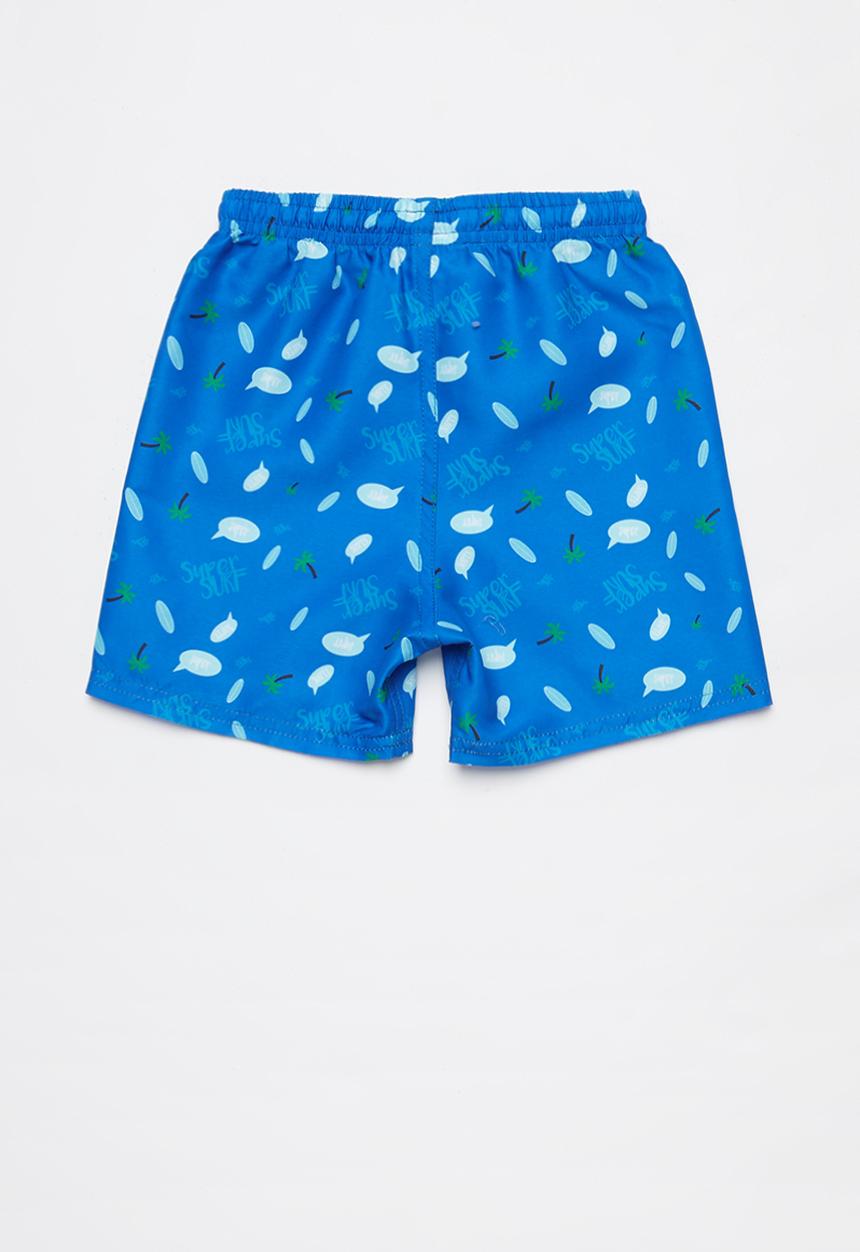 Pop Candy - Boys printed board shorts - blue