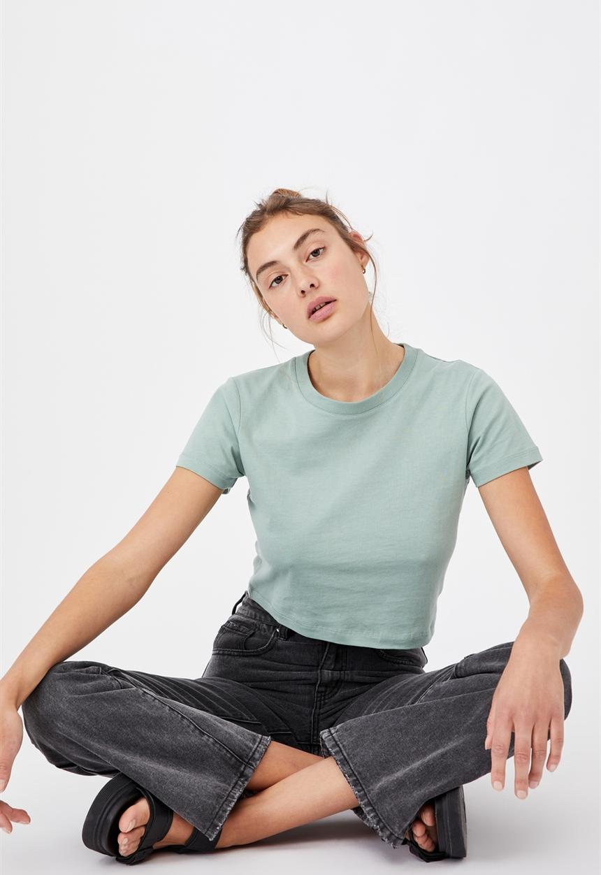 Cotton On - The baby tee - lush green