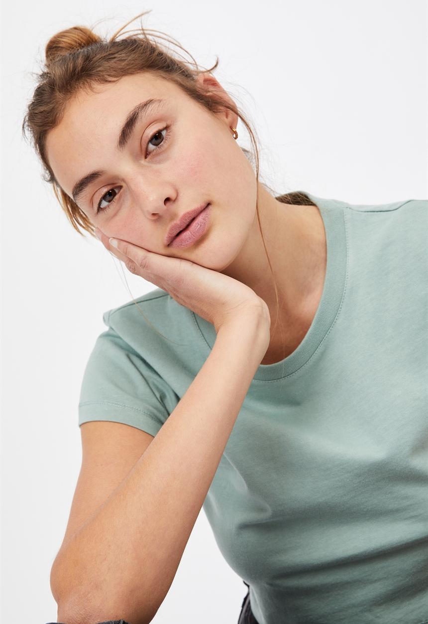 Cotton On - The baby tee - lush green