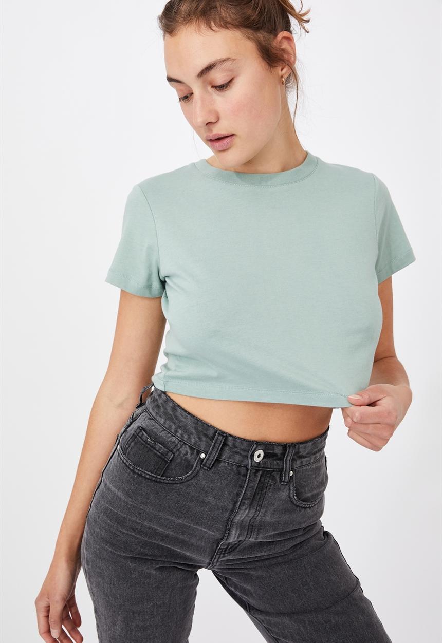 Cotton On - The baby tee - lush green