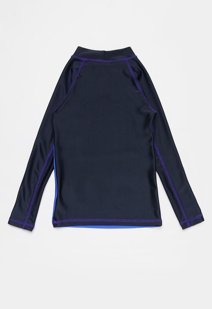 Pop Candy - Boys long sleeve rashvest - blue & black