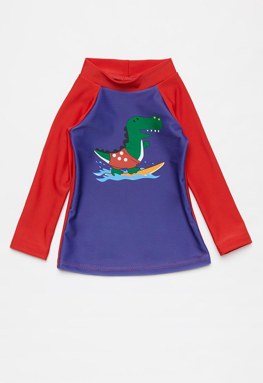 Pop Candy - Baby boys rashvest - red & purple