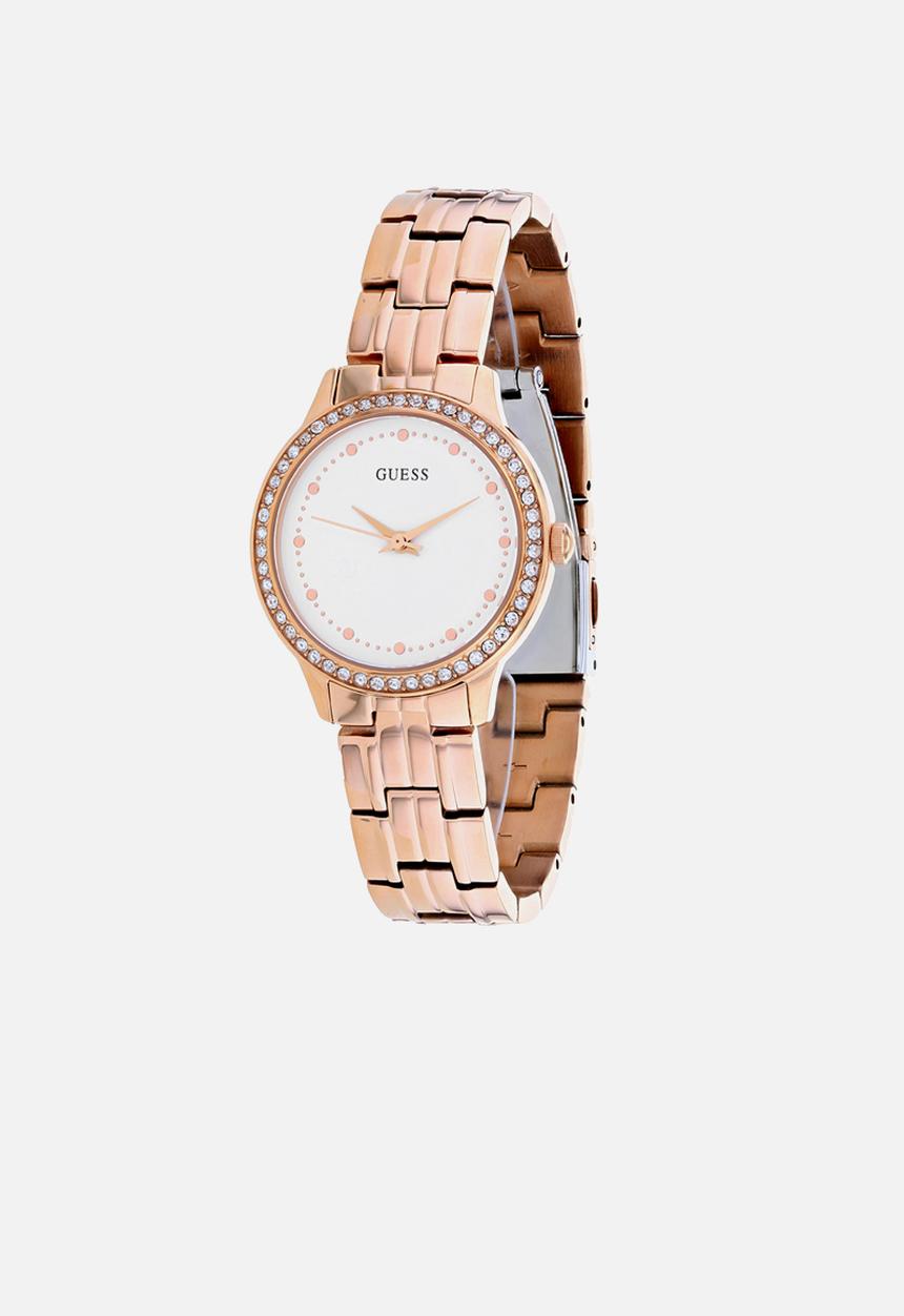 GUESS - Chelsea - rose gold & crystal silver