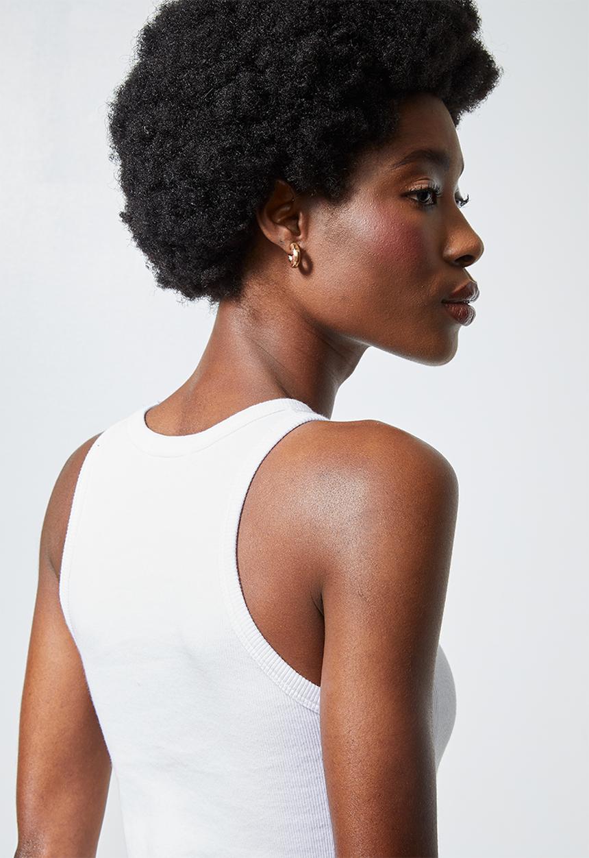 Superbalist - 2 Pack cropped rib vest - black & white