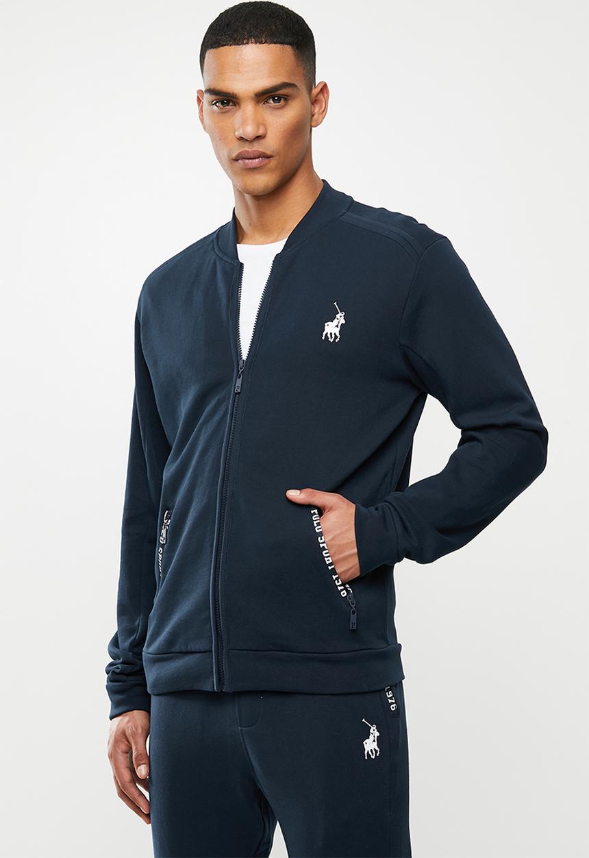POLO - Sport roland zip thru sweat - navy