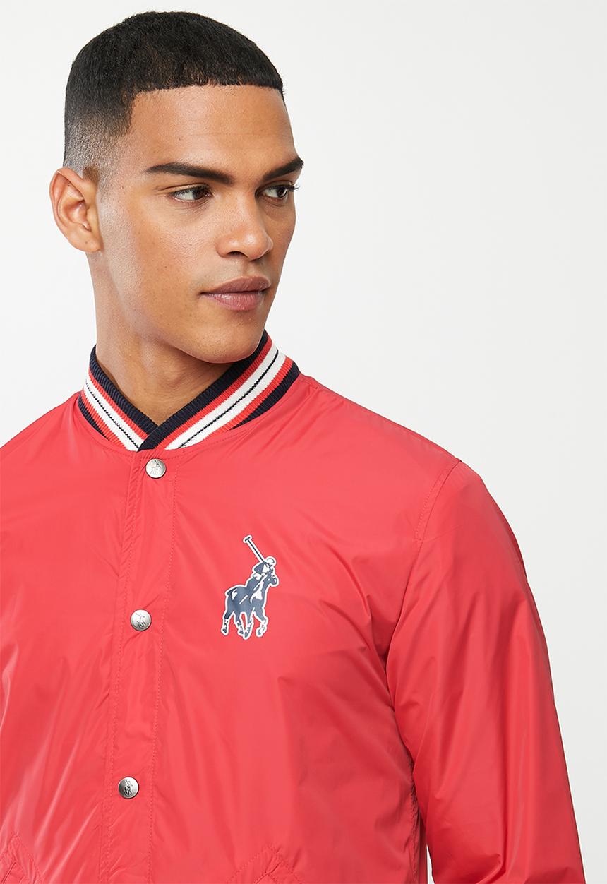 POLO - Alexa nylon baseball jacket - red