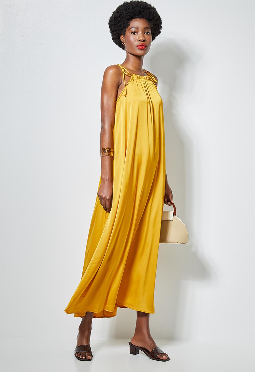 Superbalist - Halter neck dress - yellow