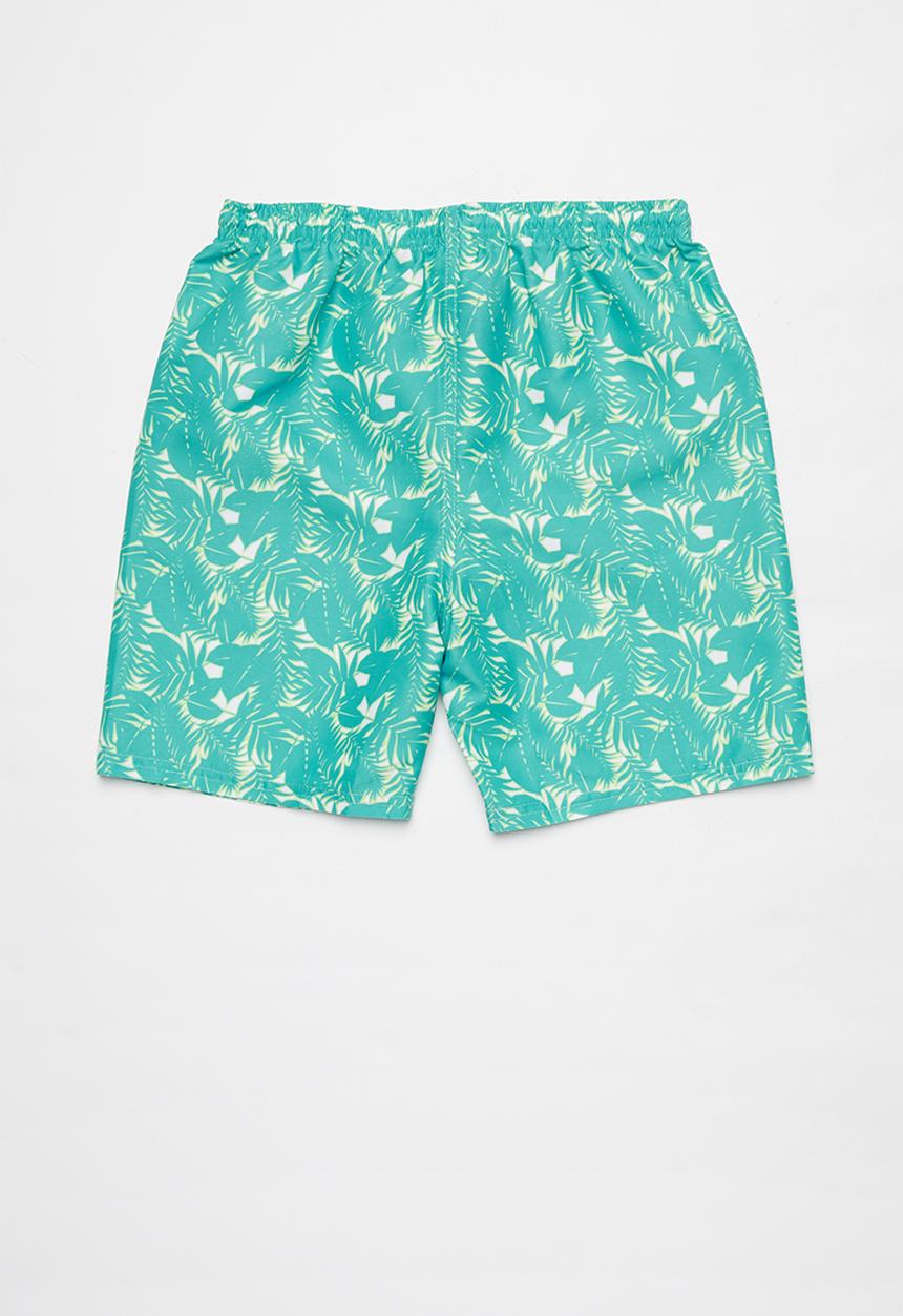Rebel Republic - Tween boys board  shorts - turquoise & yellow 