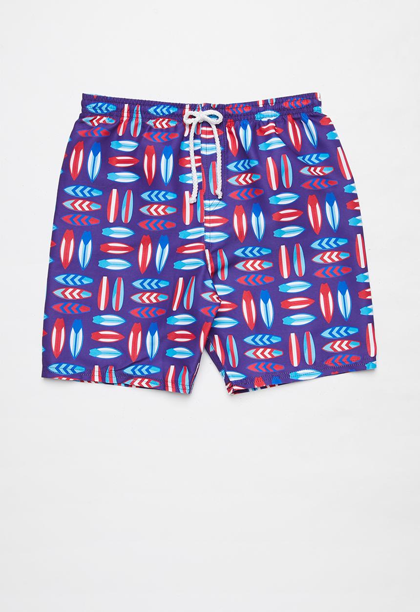 Rebel Republic - Tween boys printed board shorts - multi 