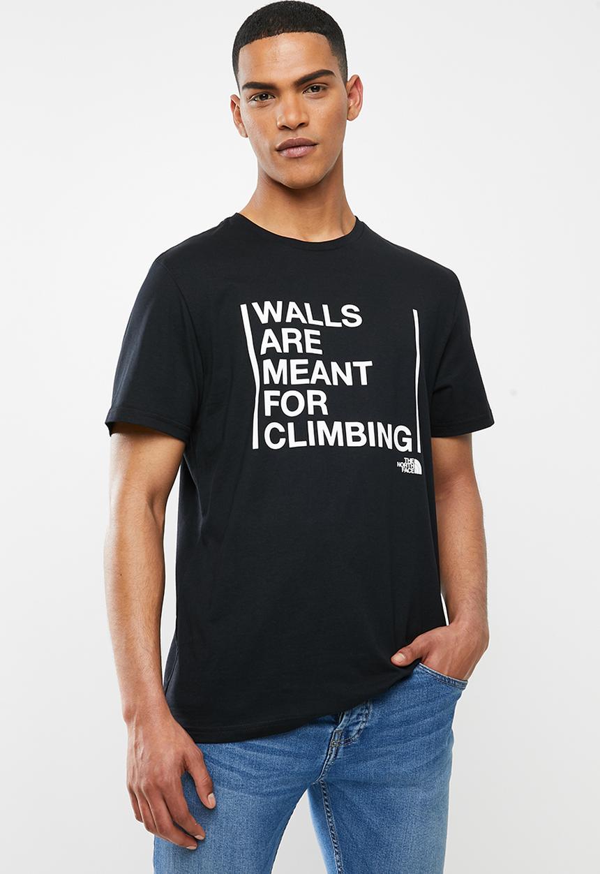 The North Face - Walls are for climbing tee - black