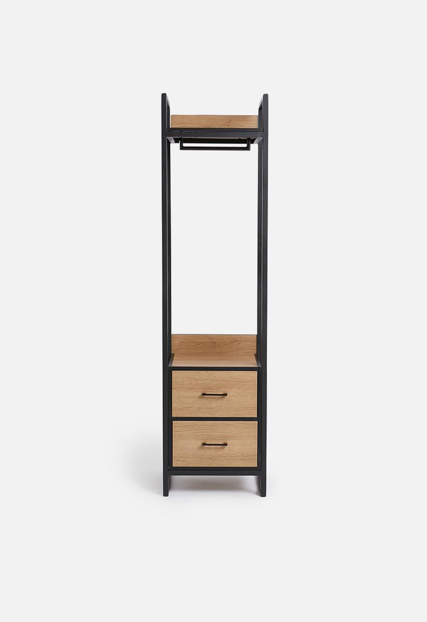 Sixth Floor - Fold-it modular wardrobe - natural & black