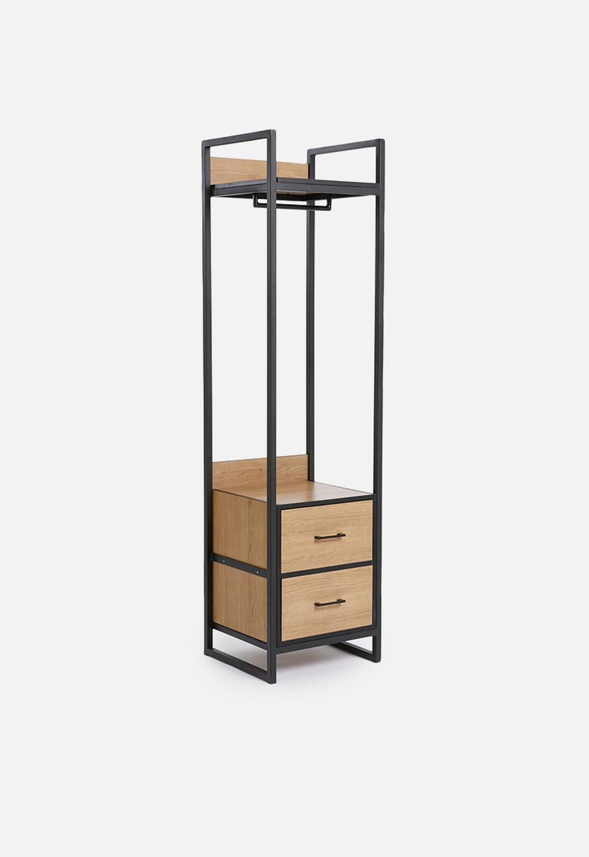 Sixth Floor - Fold-it modular wardrobe - natural & black