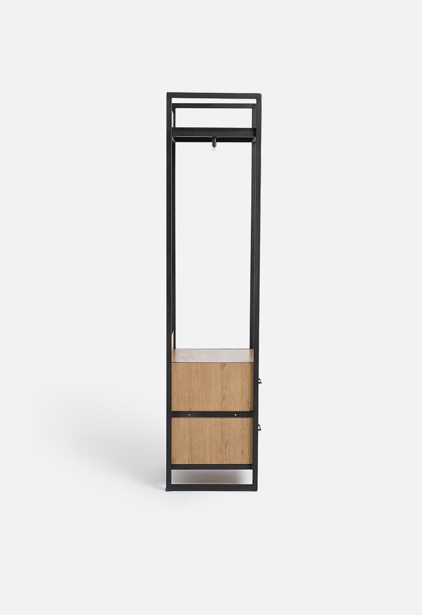 Sixth Floor - Fold-it modular wardrobe - natural & black