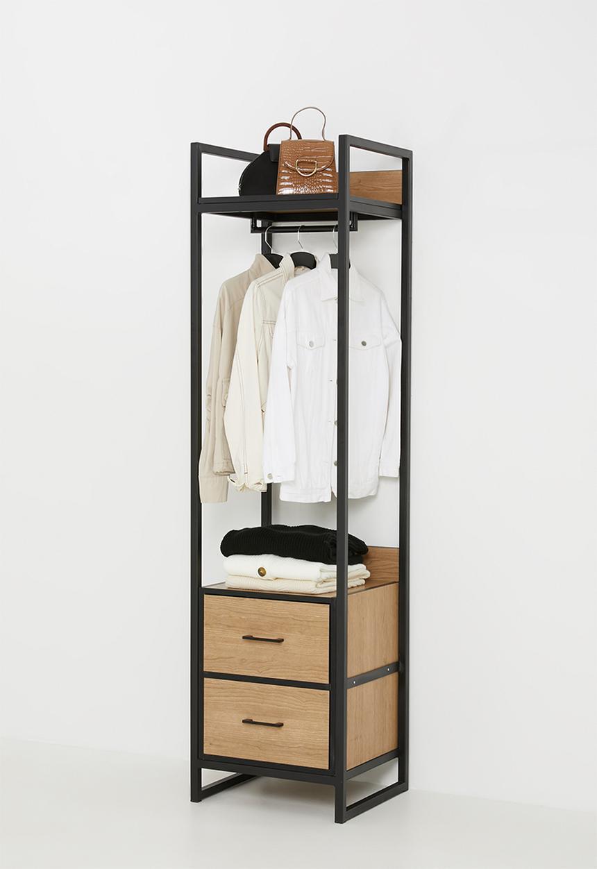 Sixth Floor - Fold-it modular wardrobe - natural & black