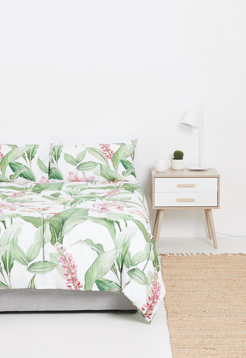 Sixth Floor - Botanical cotton digital print duvet cover - multi
