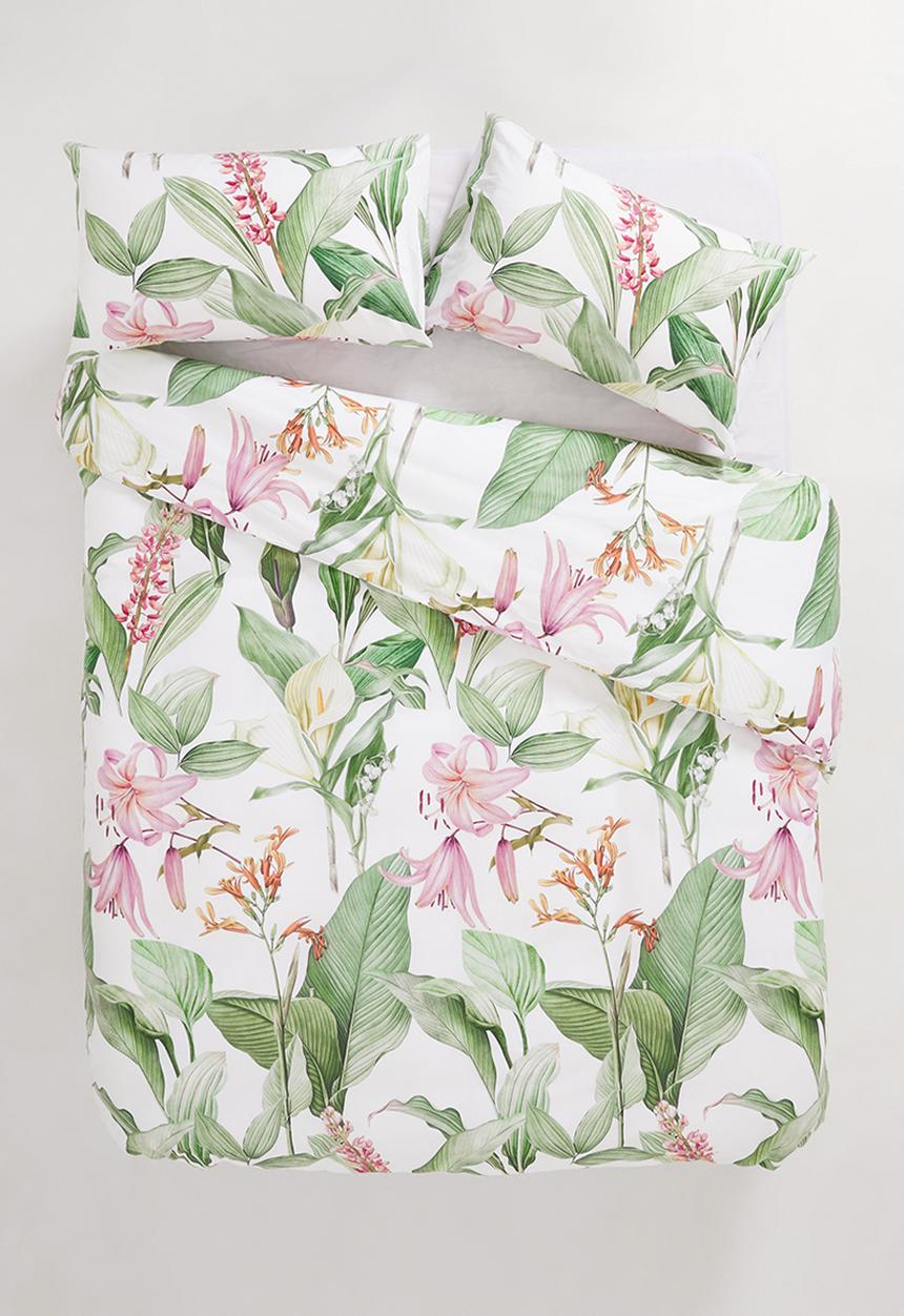 Sixth Floor - Botanical cotton digital print duvet cover - multi