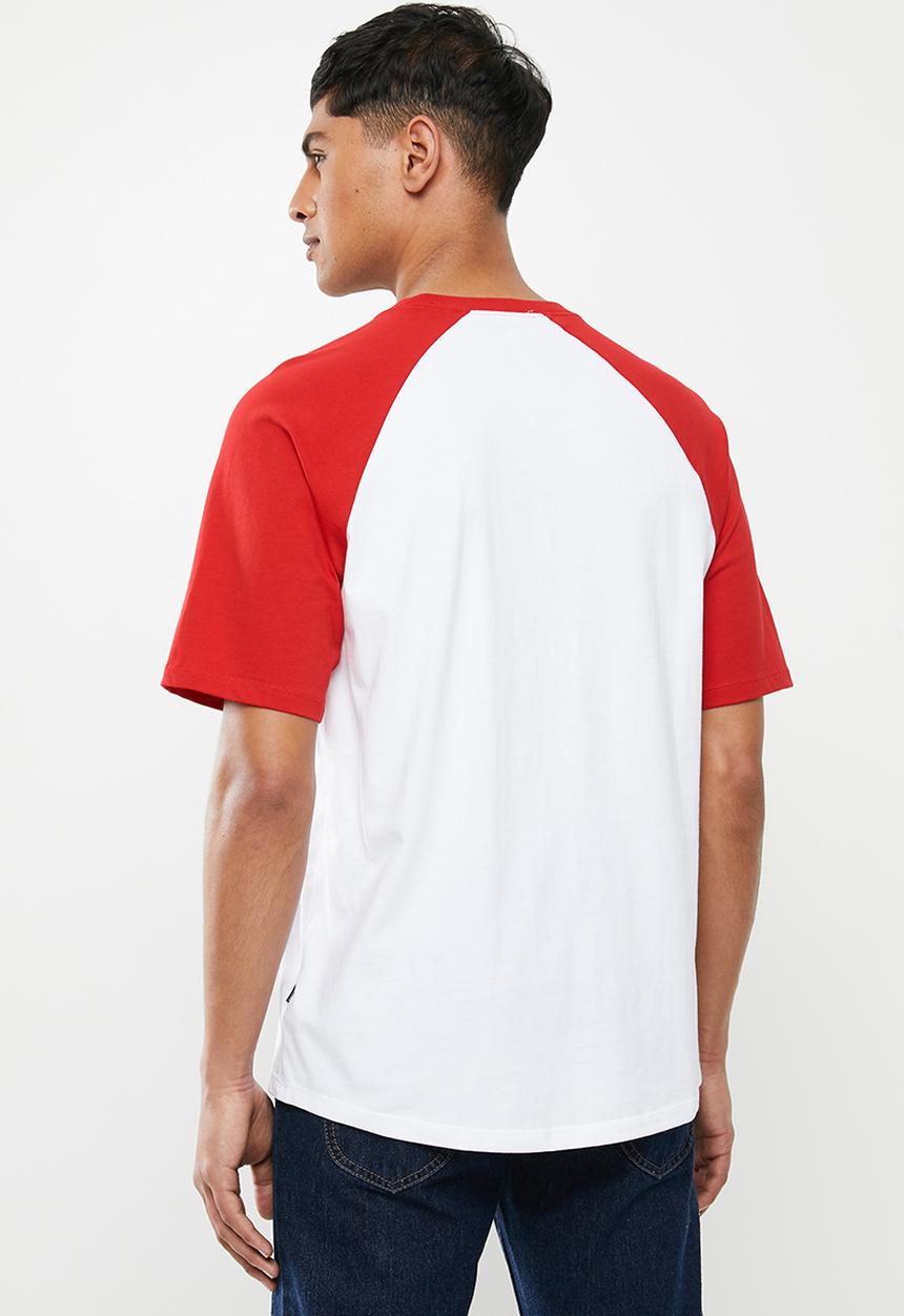 Converse - Sc raglan - white & red