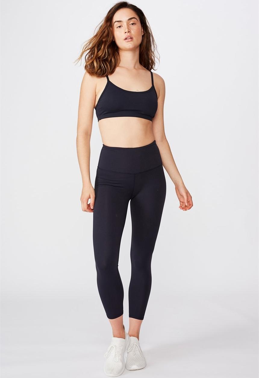 Cotton On - Active high waist core 7/8 tight - core navy