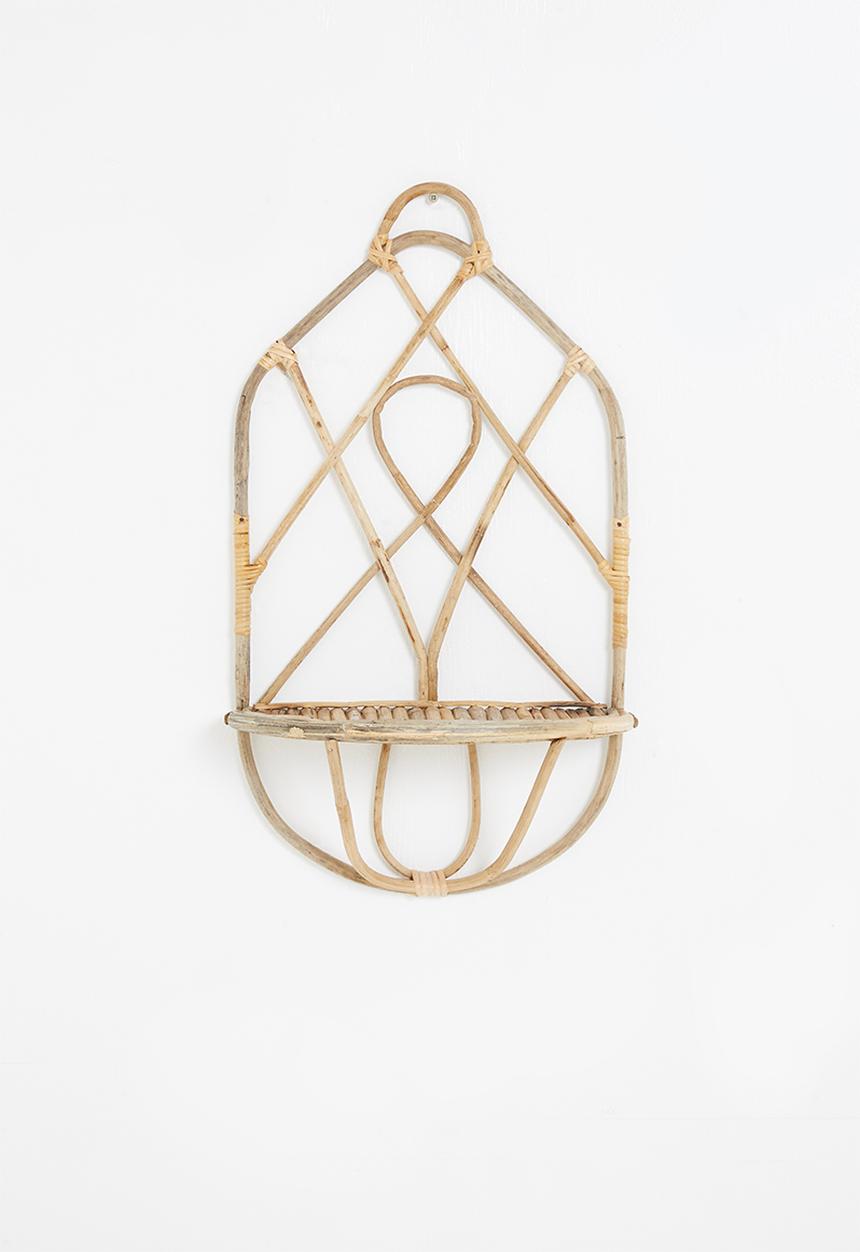 Sixth Floor - Rattan planter shelf - natural