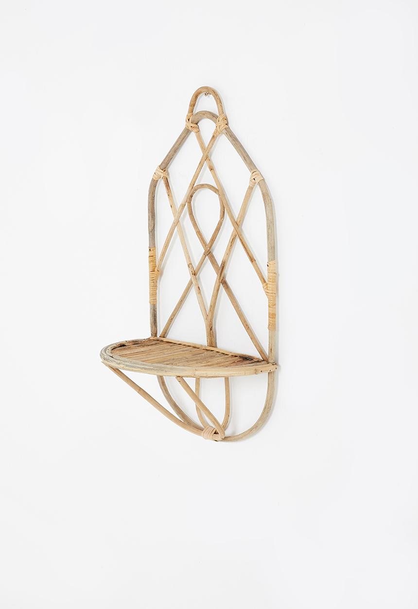 Sixth Floor - Rattan planter shelf - natural