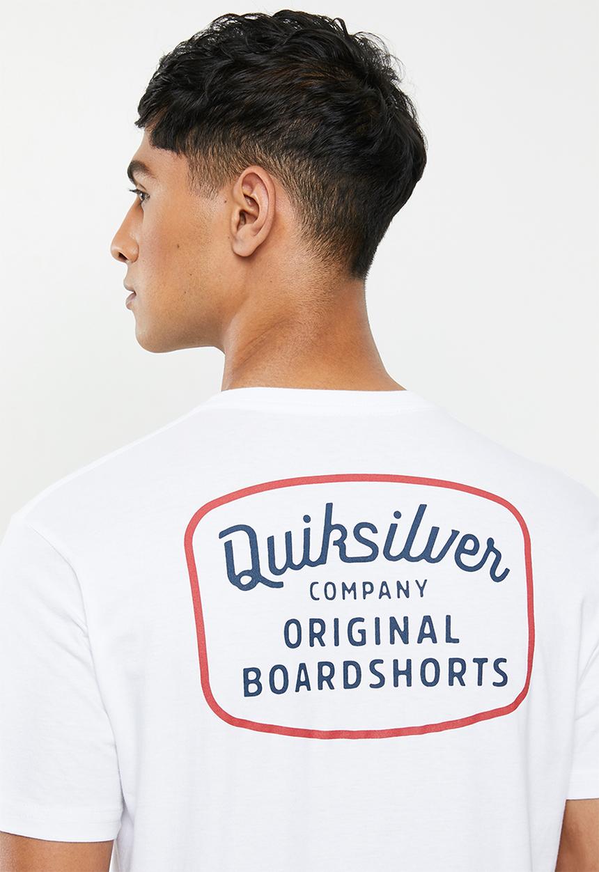 Quiksilver - Check yo self short sleeve tee - white