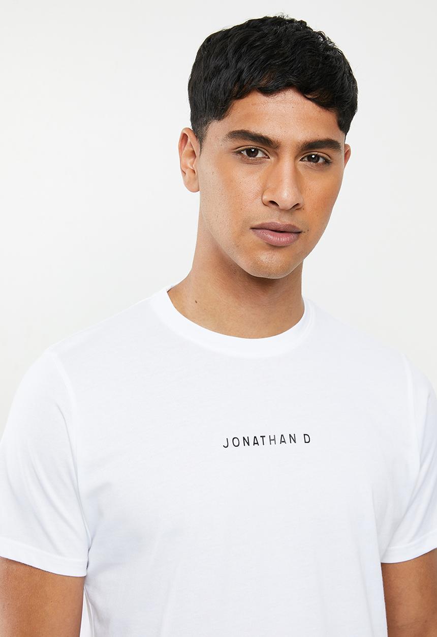 Jonathan D - Short sleeve crew neck tee - white