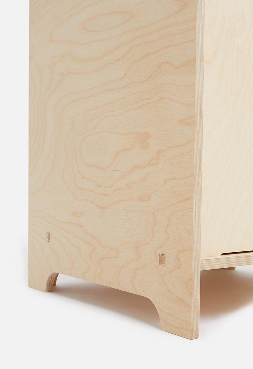 Emerging Creatives - Snap-fit bedside table - natural