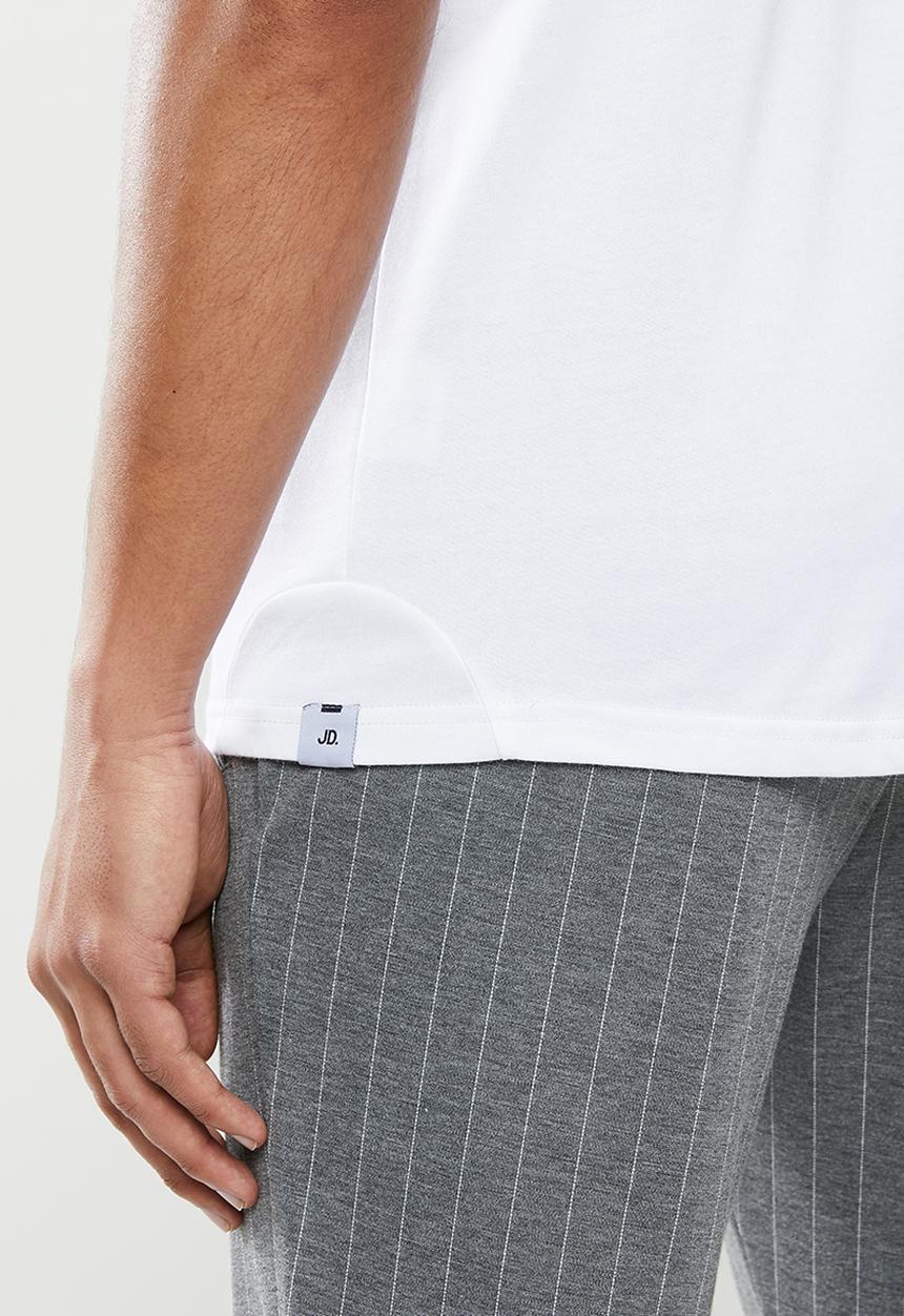 Jonathan D - Short sleeve crew neck tee - white