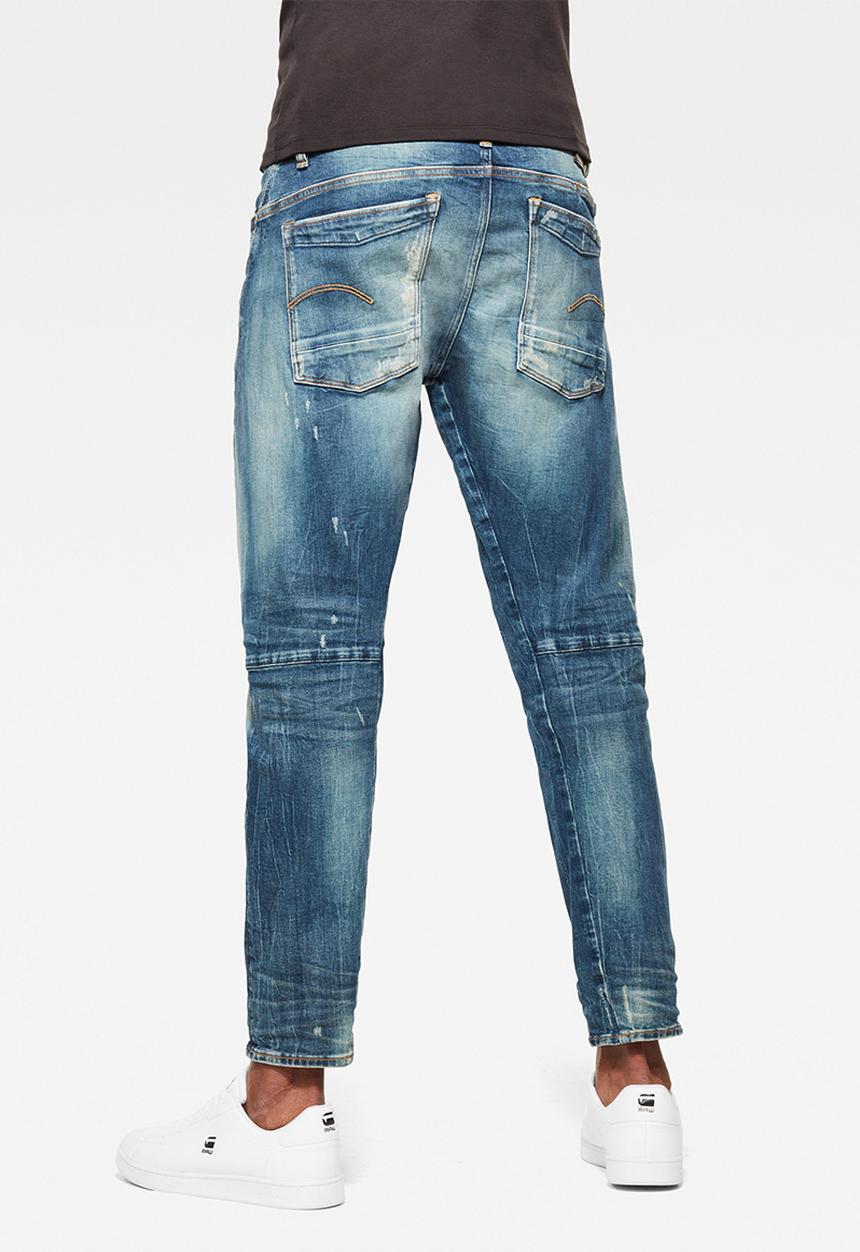 G-STAR - Scutar 3d slim tapered-elto pure stretch denim - antic faded baum blue