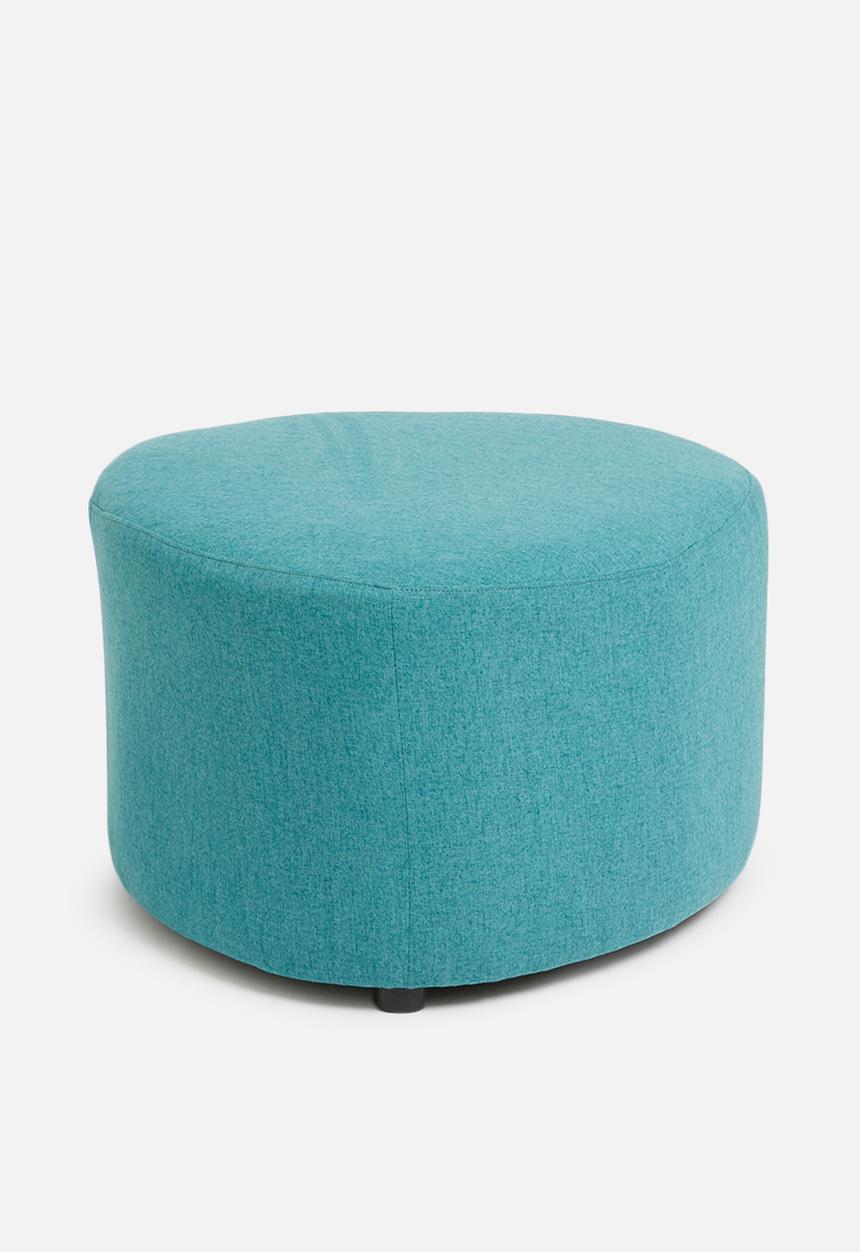 Sixth Floor - Alder ottoman large - teal