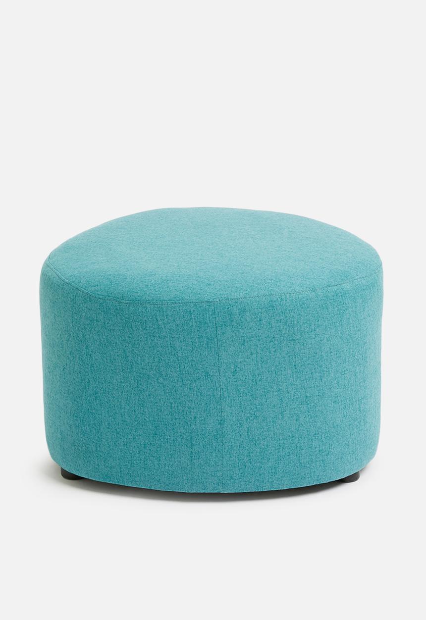Sixth Floor - Alder ottoman large - teal