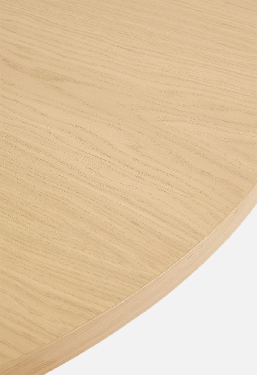 Sixth Floor - Round oak veneer dining table - natural