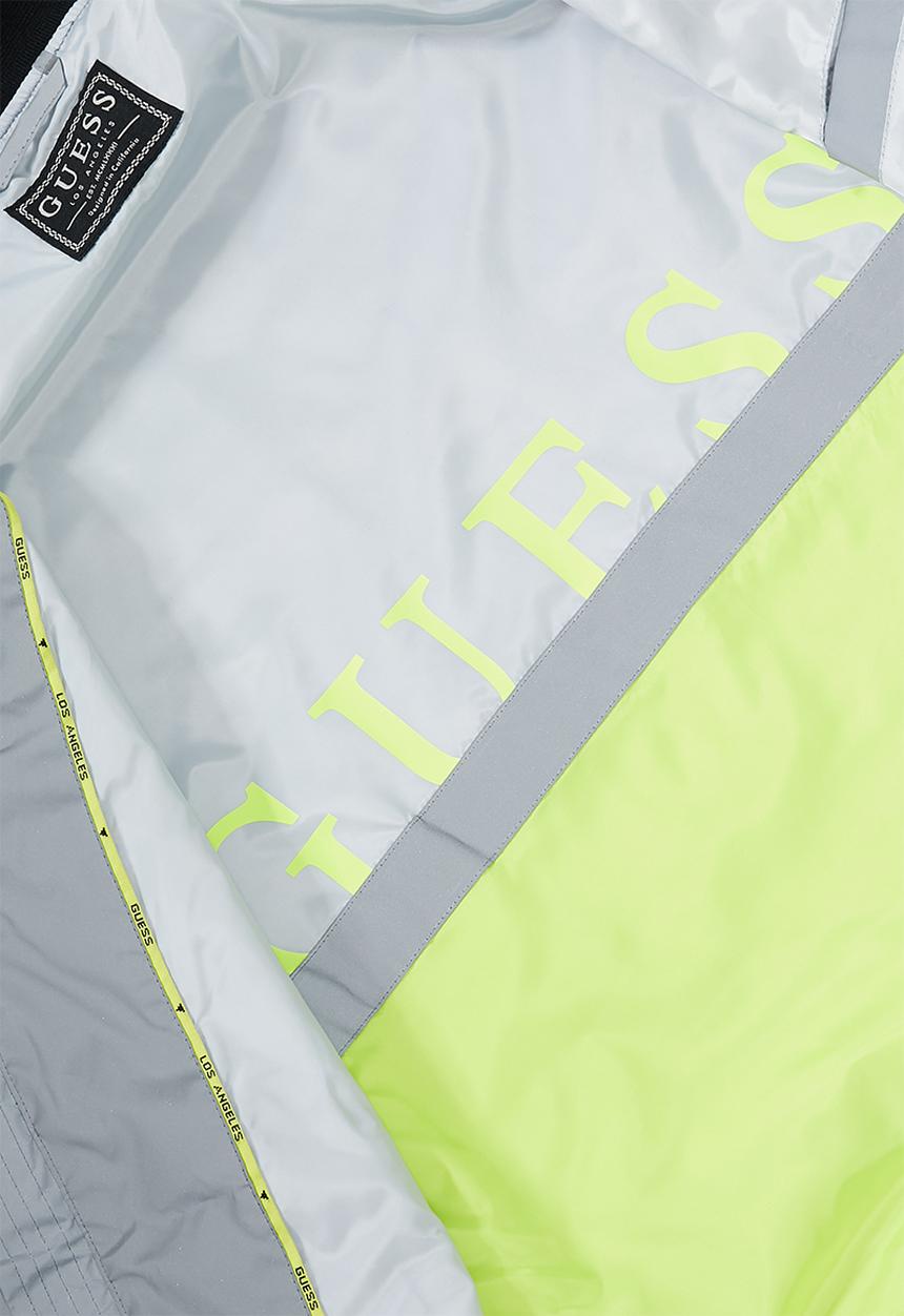 GUESS - Reflective city bomber - silver