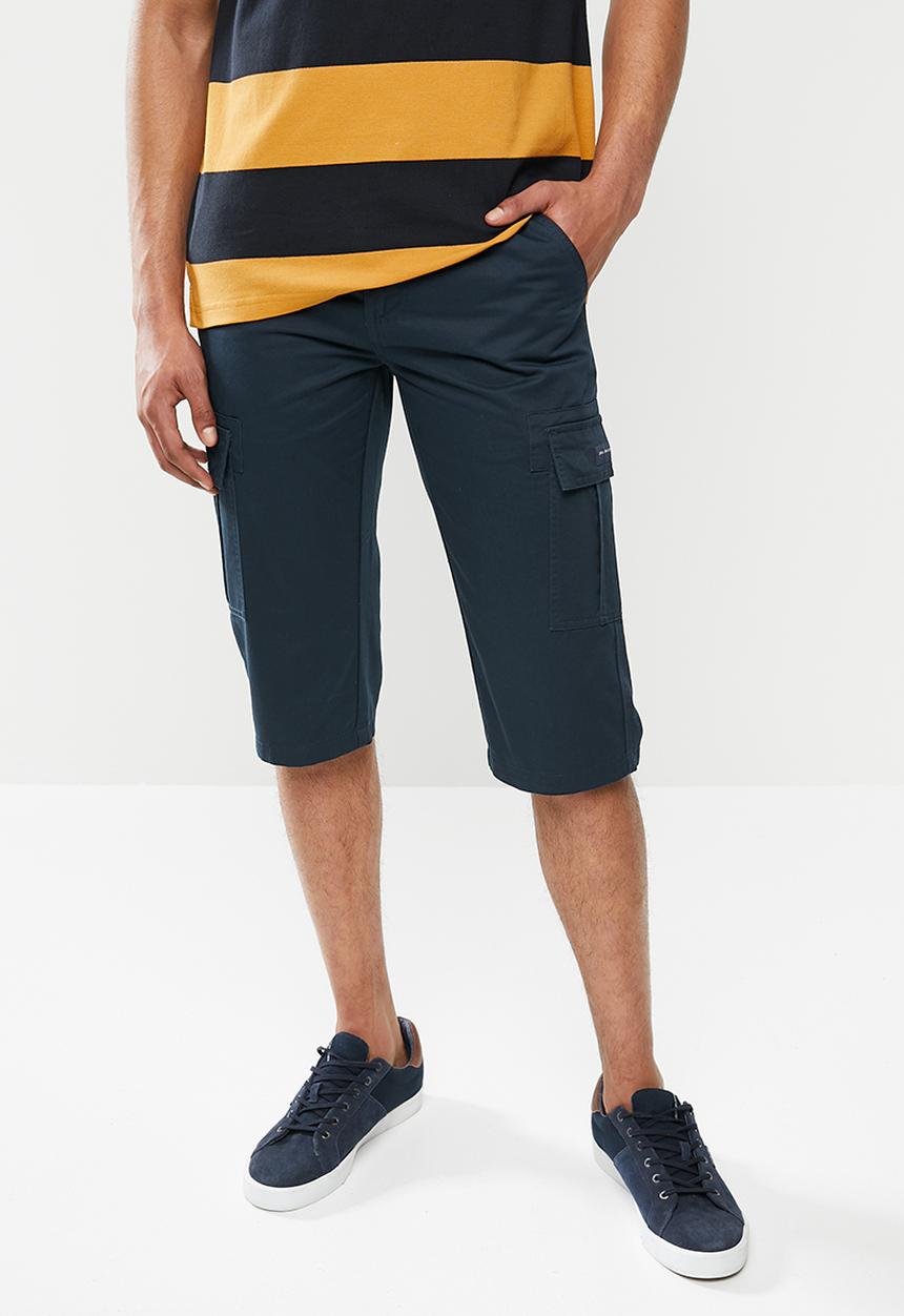 Jonathan D - Cotton bermuda shorts - navy
