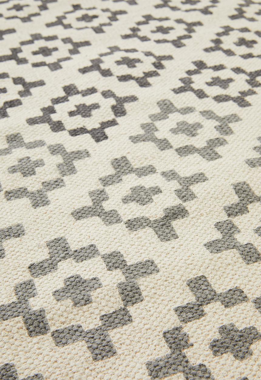 Sixth Floor - Hendesi printed rug - grey