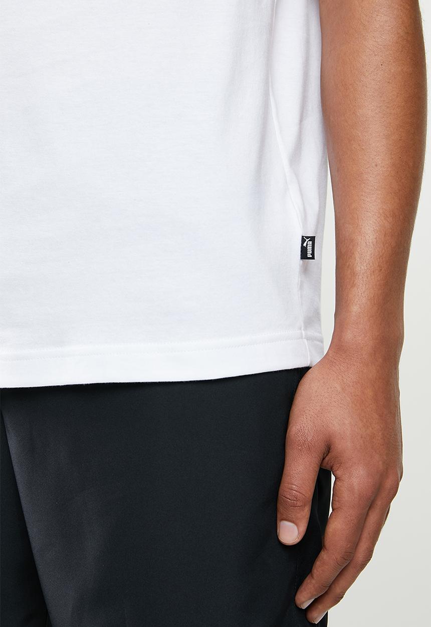 PUMA - Gold graphic tee - puma white