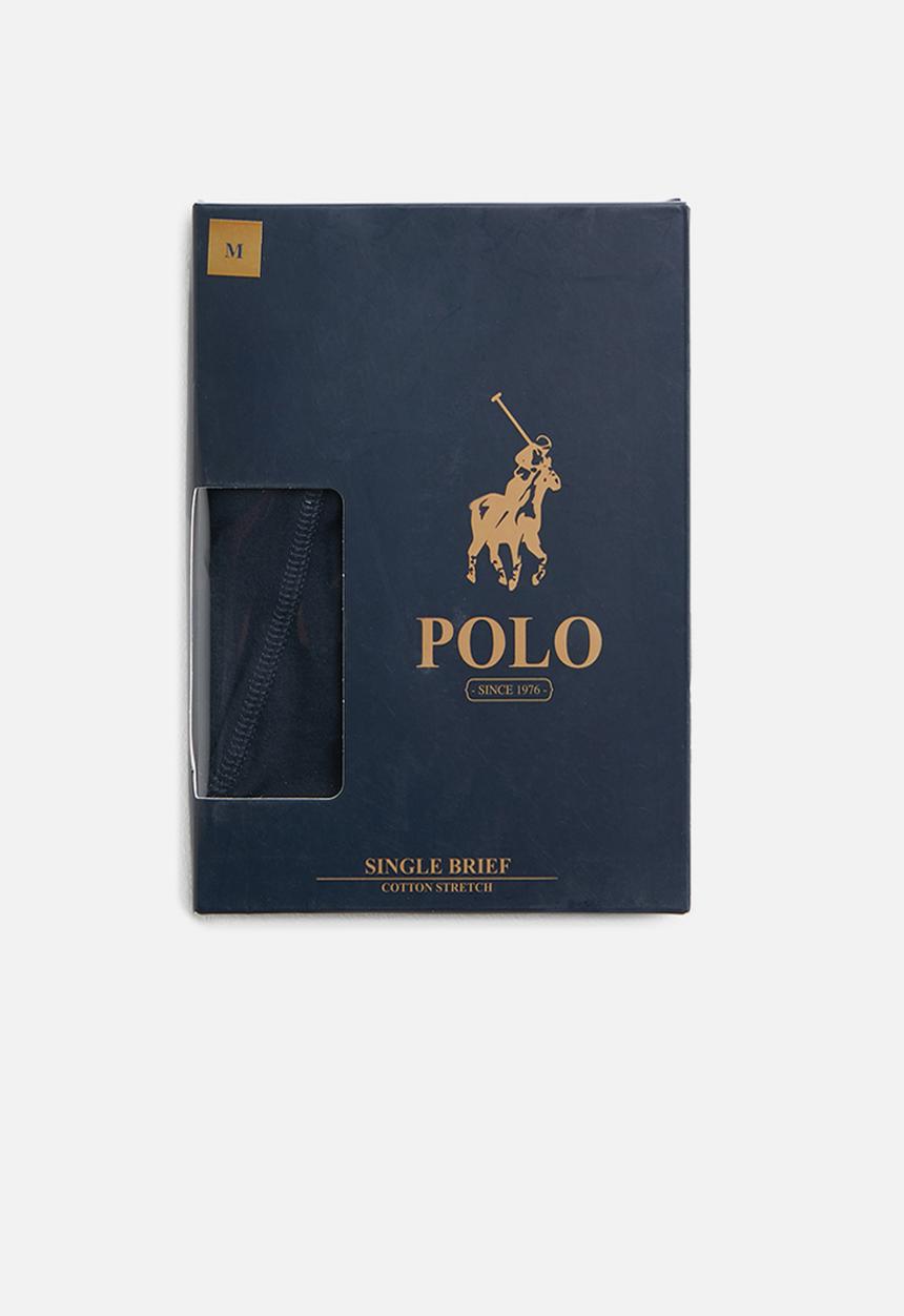 POLO - Rob plain knit briefs - navy
