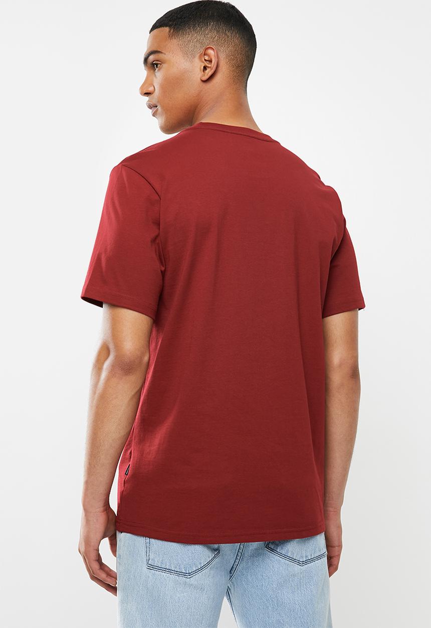 Converse - Converse repeated star chevron tee - burgundy