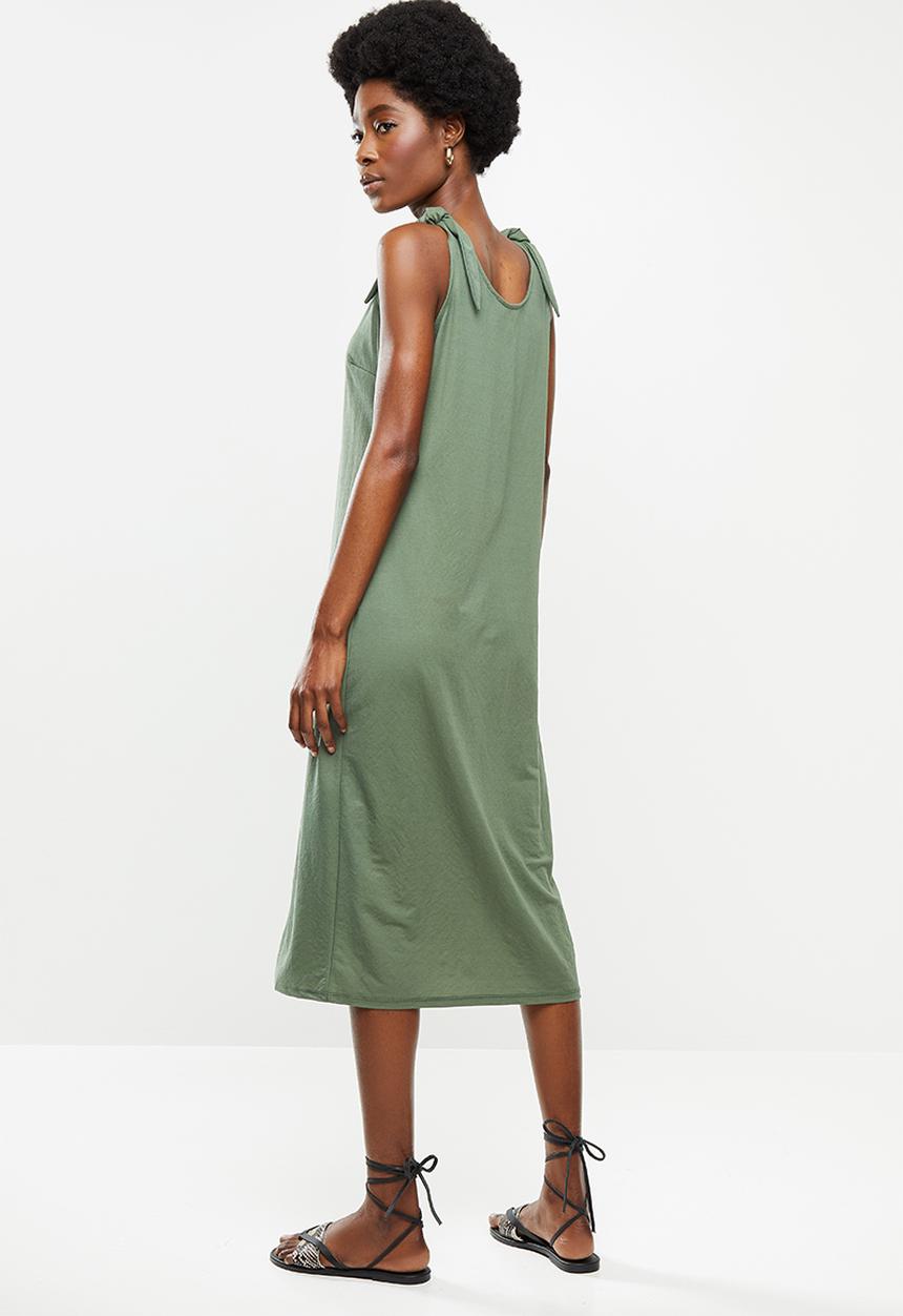 Vero Moda - Petra sleeveless calf dress - olive