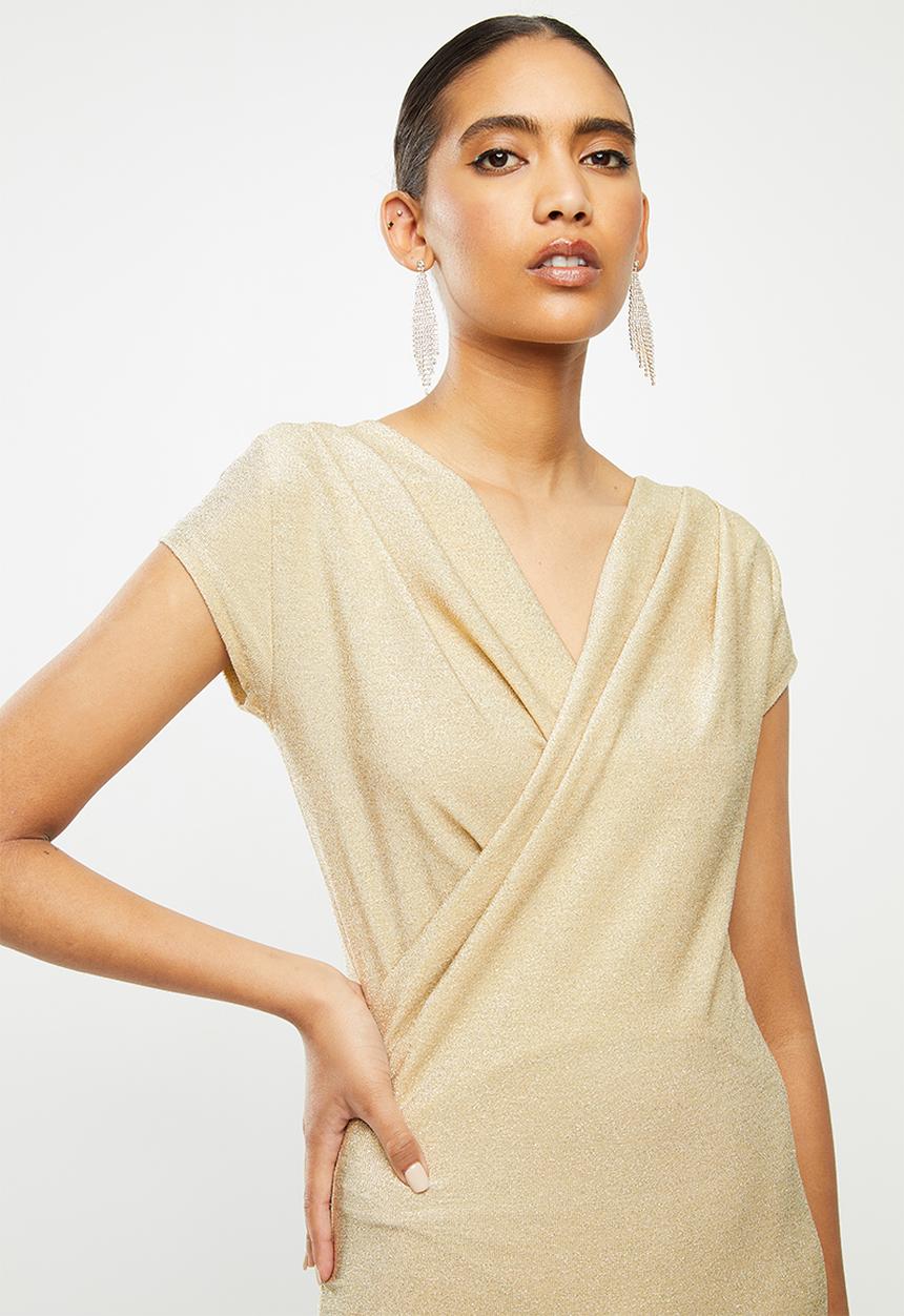 MANGO - Dress marta - gold