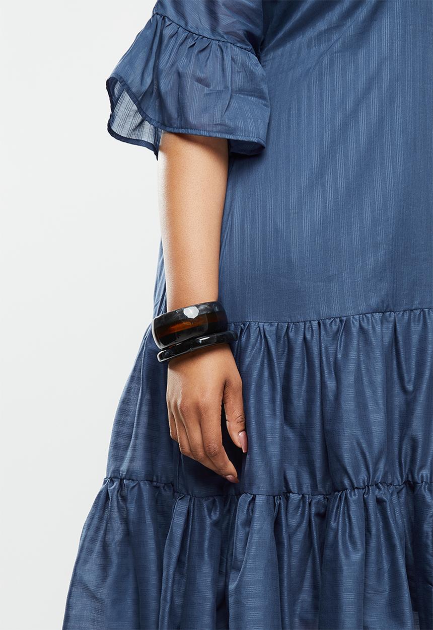 AMANDA LAIRD CHERRY - Plus nhlole dress - navy