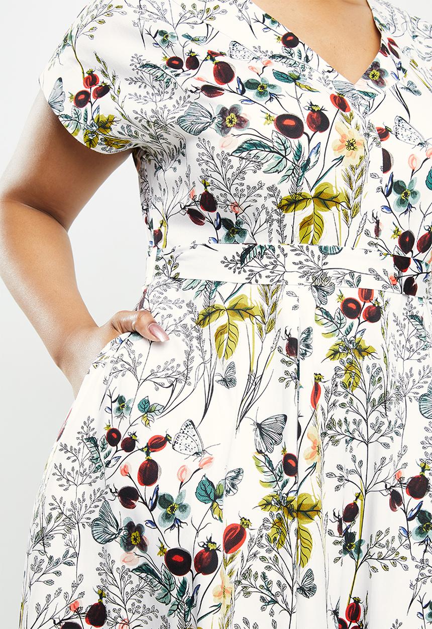 AMANDA LAIRD CHERRY - Plus thabitha dress - multi