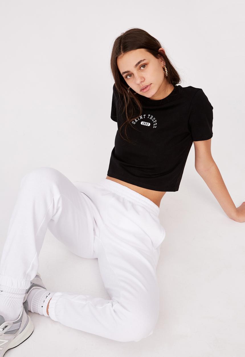 Factorie - Fitted graphic T-shirt - black