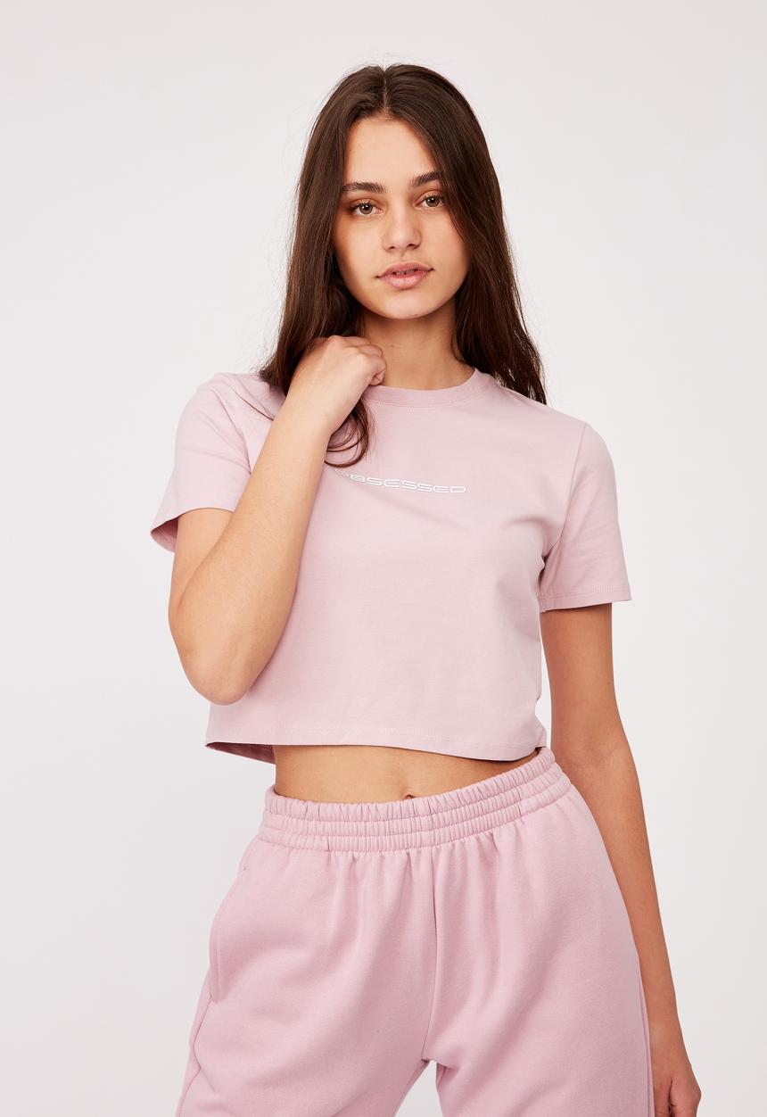 Factorie - Fitted graphic t shirt - dawn pink