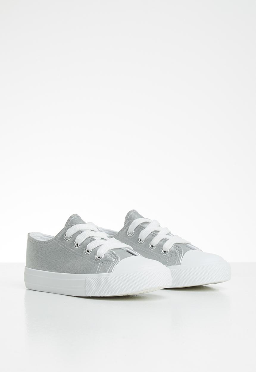 Cotton On - Classic trainer lace up - silver 