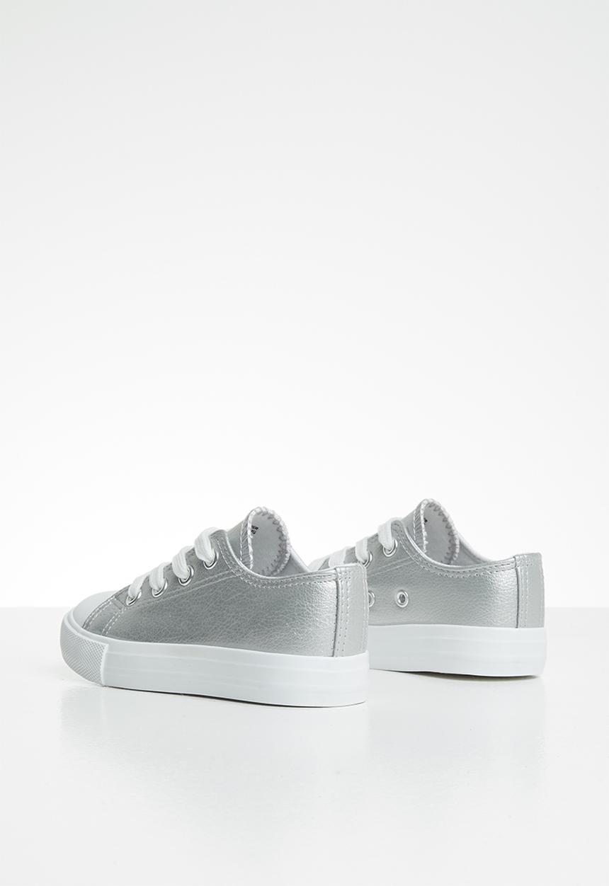 Cotton On - Classic trainer lace up - silver 