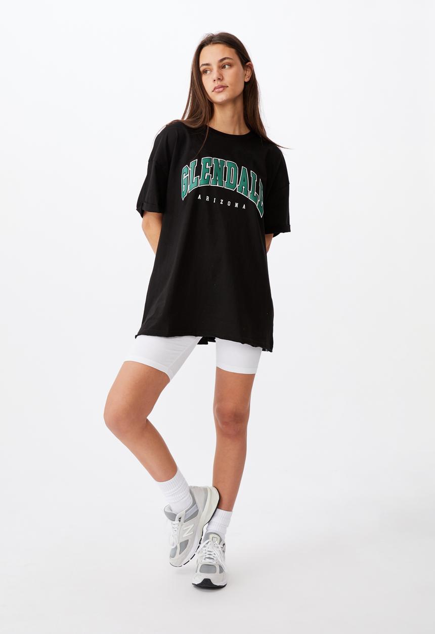Factorie - Oversized graphic tee - washed black 