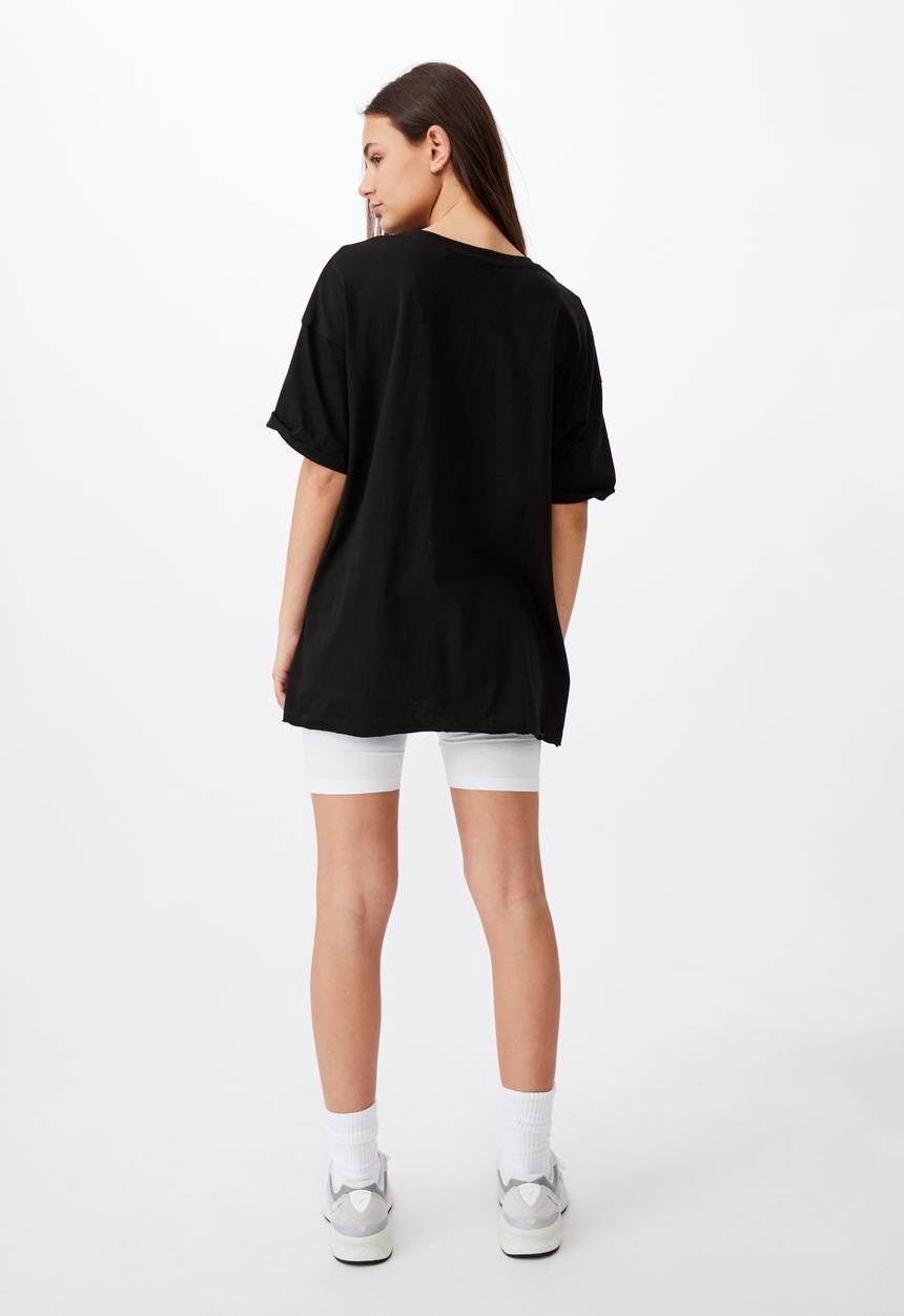 Factorie - Oversized graphic tee - washed black 