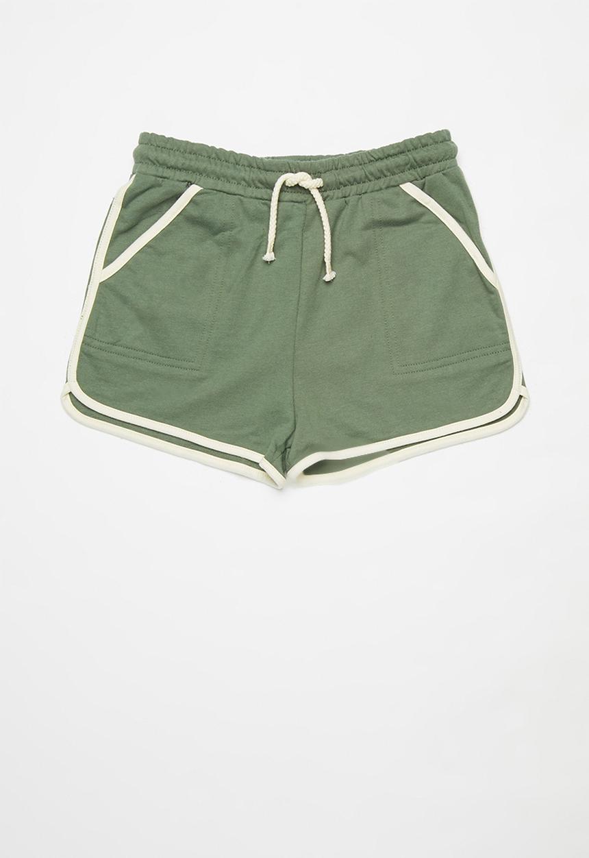 Cotton On - Nina knit short multipack - swag green/chalky mauve/phantom vanilla bind