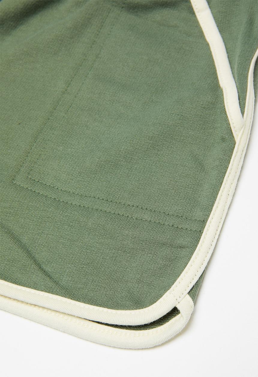 Cotton On - Nina knit short multipack - swag green/chalky mauve/phantom vanilla bind